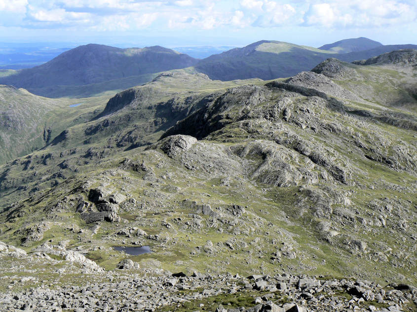 Coniston Fells from Bowfell's summit Coniston Fells from Bowfell's summit